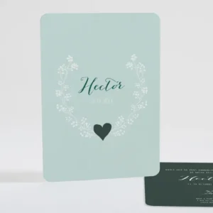 Faire-part de naissance My heart*Faire-part Elégant Hot