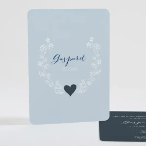 Faire-part de naissance My heart*Faire-part Elégant Hot