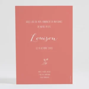 Faire-part de naissance My heart*Faire-part Elégant Hot
