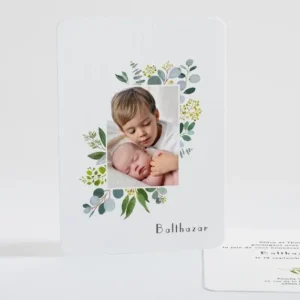 Faire-part de naissance Naissance Botanic*Faire-part Elégant Fashion