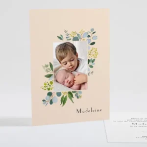 Faire-part de naissance Naissance Botanic*Faire-part Elégant Fashion