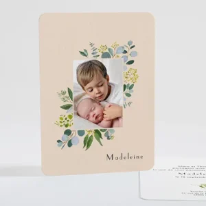 Faire-part de naissance Naissance Botanic*Faire-part Elégant Fashion