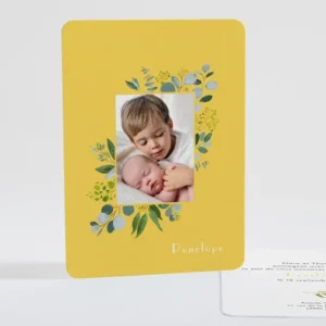 Faire-part de naissance Naissance Botanic*Faire-part Elégant Fashion