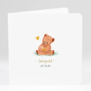 Faire-part de naissance Nounours*Faire-part Elégant Outlet