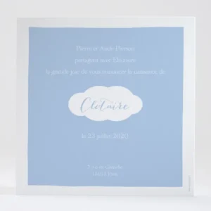 Faire-part de naissance Nuages et etoiles*Faire-part Elégant Outlet