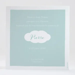 Faire-part de naissance Nuages et etoiles*Faire-part Elégant Outlet