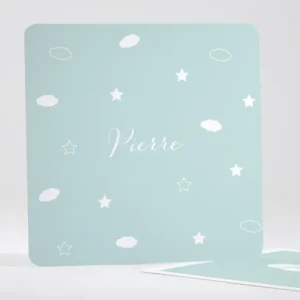 Faire-part de naissance Nuages et etoiles*Faire-part Elégant Outlet