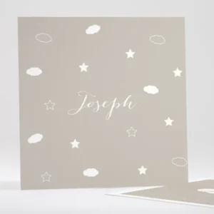Faire-part de naissance Nuages et etoiles*Faire-part Elégant Outlet