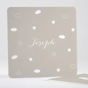 Faire-part de naissance Nuages et etoiles*Faire-part Elégant Outlet