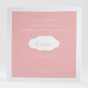 Faire-part de naissance Nuages et etoiles*Faire-part Elégant Outlet