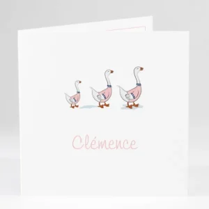 Faire-part de naissance Oies cirees*Faire-part Elégant Sale