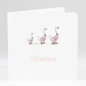 Faire-part de naissance Oies cirees*Faire-part Elégant Sale