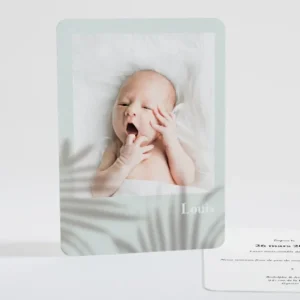 Faire-part de naissance Ombre vegetale*Faire-part Elégant Discount