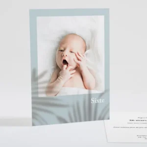 Faire-part de naissance Ombre vegetale*Faire-part Elégant Discount