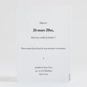 Faire-part de naissance Ombre vegetale*Faire-part Elégant Discount