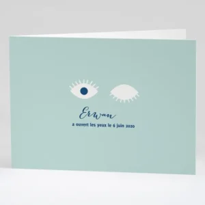 Faire-part de naissance Open your eyes*Faire-part Elégant Best