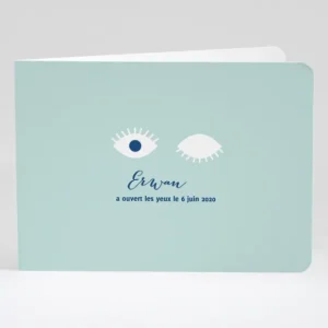 Faire-part de naissance Open your eyes*Faire-part Elégant Best