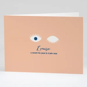 Faire-part de naissance Open your eyes*Faire-part Elégant Best