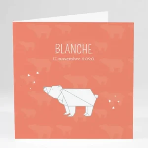 Faire-part de naissance Origami*Faire-part Elégant Hot