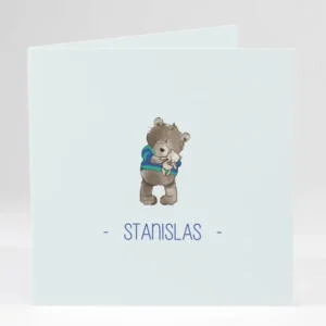 Faire-part de naissance Oursons nounours*Faire-part Elégant Fashion
