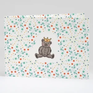 Faire-part de naissance Ourson liberty etoiles*Faire-part Elégant Fashion