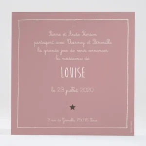 Faire-part de naissance Ourson couronne*Faire-part Elégant Hot