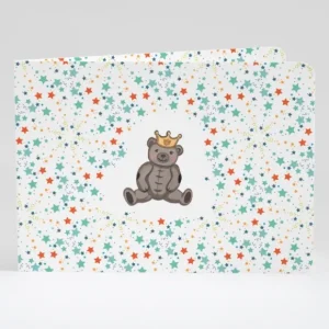 Faire-part de naissance Ourson liberty etoiles*Faire-part Elégant Fashion