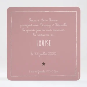 Faire-part de naissance Ourson couronne*Faire-part Elégant Hot