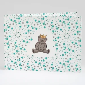 Faire-part de naissance Ourson liberty etoiles*Faire-part Elégant Fashion