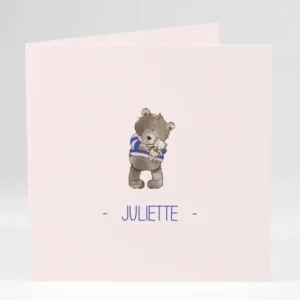 Faire-part de naissance Oursons nounours*Faire-part Elégant Fashion