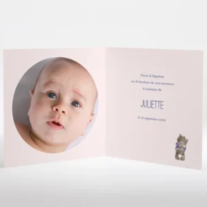 Faire-part de naissance Oursons nounours*Faire-part Elégant Fashion