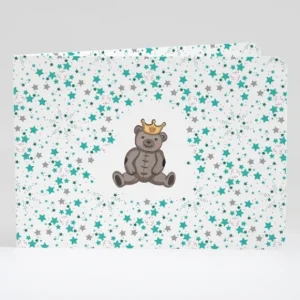 Faire-part de naissance Ourson liberty etoiles*Faire-part Elégant Fashion