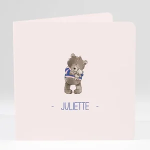 Faire-part de naissance Oursons nounours*Faire-part Elégant Fashion