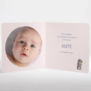 Faire-part de naissance Oursons nounours*Faire-part Elégant Fashion
