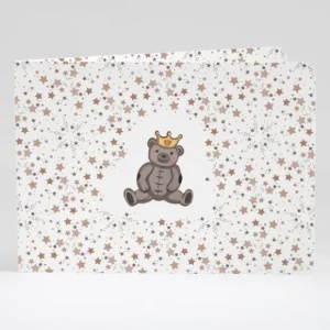 Faire-part de naissance Ourson liberty etoiles*Faire-part Elégant Fashion