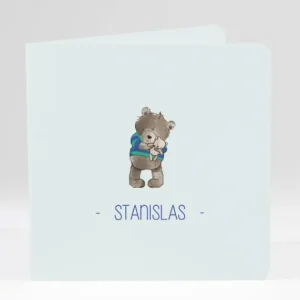 Faire-part de naissance Oursons nounours*Faire-part Elégant Fashion