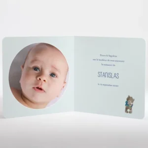 Faire-part de naissance Oursons nounours*Faire-part Elégant Fashion