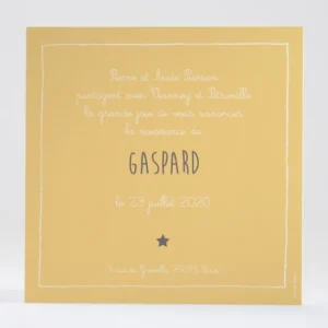Faire-part de naissance Ourson couronne*Faire-part Elégant Hot