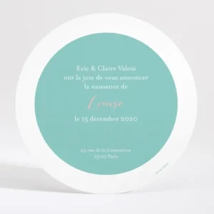 Faire-part de naissance Ours polaire et papillon*Faire-part Elégant Fashion