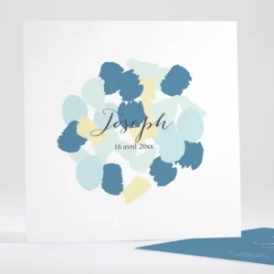 Faire-part de naissance Palette aquarelle*Faire-part Elégant Outlet