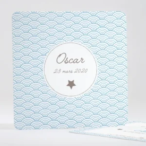Faire-part de naissance Pattern tendance simple*Faire-part Elégant Best