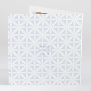 Faire-part de naissance Pattern doux photo*Faire-part Elégant Online