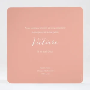 Faire-part de naissance Palette aquarelle*Faire-part Elégant Outlet