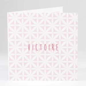 Faire-part de naissance Pattern doux photo*Faire-part Elégant Online