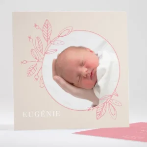 Faire-part de naissance Parure*Faire-part Elégant New