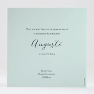 Faire-part de naissance Palette aquarelle*Faire-part Elégant Outlet