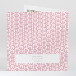 Faire-part de naissance Pattern tendance livret*Faire-part Elégant Hot