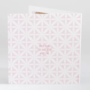 Faire-part de naissance Pattern doux photo*Faire-part Elégant Online