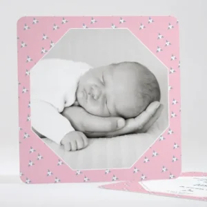 Faire-part de naissance Pattern fleurs des iles*Faire-part Elégant Fashion