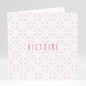 Faire-part de naissance Pattern doux photo*Faire-part Elégant Online